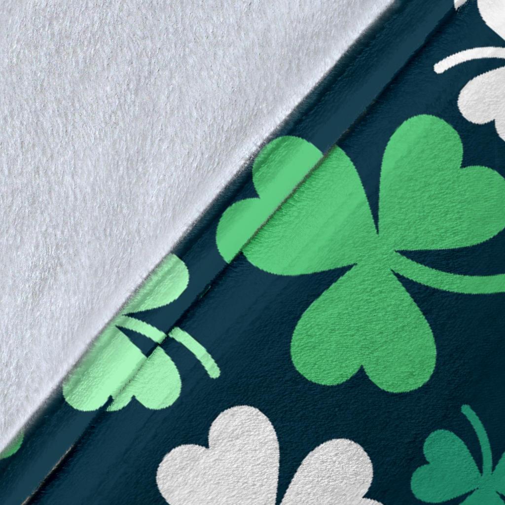 Shamrock Pattern Print Blanket-grizzshop