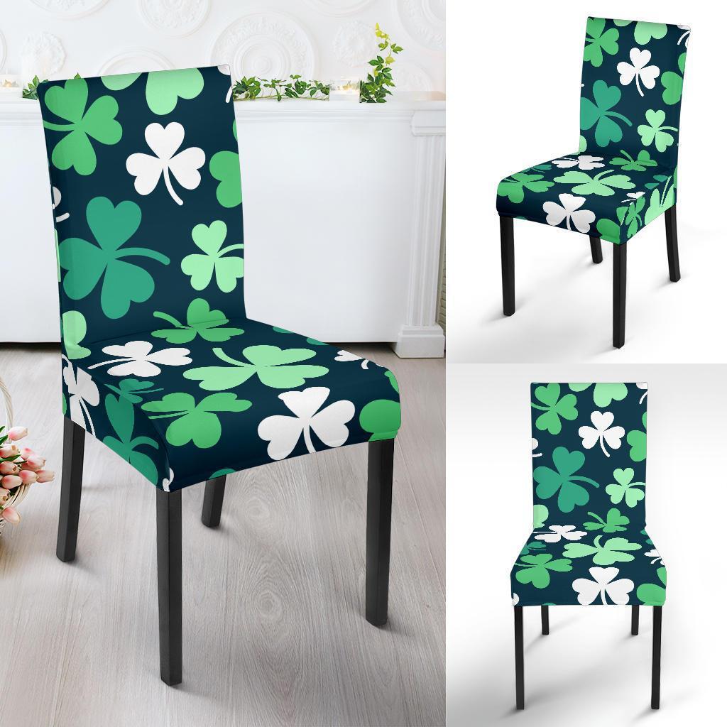 Shamrock Pattern Print Chair Cover-grizzshop