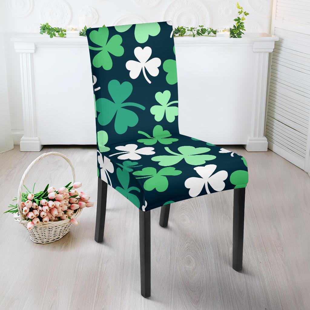 Shamrock Pattern Print Chair Cover-grizzshop