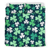 Shamrock Pattern Print Duvet Cover Bedding Set-grizzshop