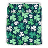 Shamrock Pattern Print Duvet Cover Bedding Set-grizzshop