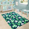 Shamrock Pattern Print Floor Mat-grizzshop