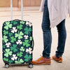 Shamrock Pattern Print Luggage Cover Protector-grizzshop