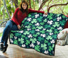 Shamrock Pattern Print Quilt-grizzshop