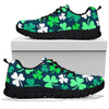 Shamrock Pattern Print Sneaker Shoes For Men Women-grizzshop