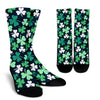 Shamrock Pattern Print Unisex Crew Socks-grizzshop