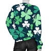 Shamrock Pattern Print Women's Sweatshirt-grizzshop