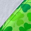 Shamrock St Patrick's Day Pattern Print Blanket-grizzshop