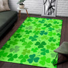 Shamrock St Patrick's Day Pattern Print Floor Mat-grizzshop