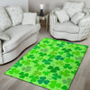 Shamrock St Patrick's Day Pattern Print Floor Mat-grizzshop