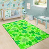 Shamrock St Patrick's Day Pattern Print Floor Mat-grizzshop