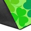 Shamrock St Patrick's Day Pattern Print Floor Mat-grizzshop