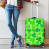 Shamrock St Patrick's Day Pattern Print Luggage Cover Protector-grizzshop