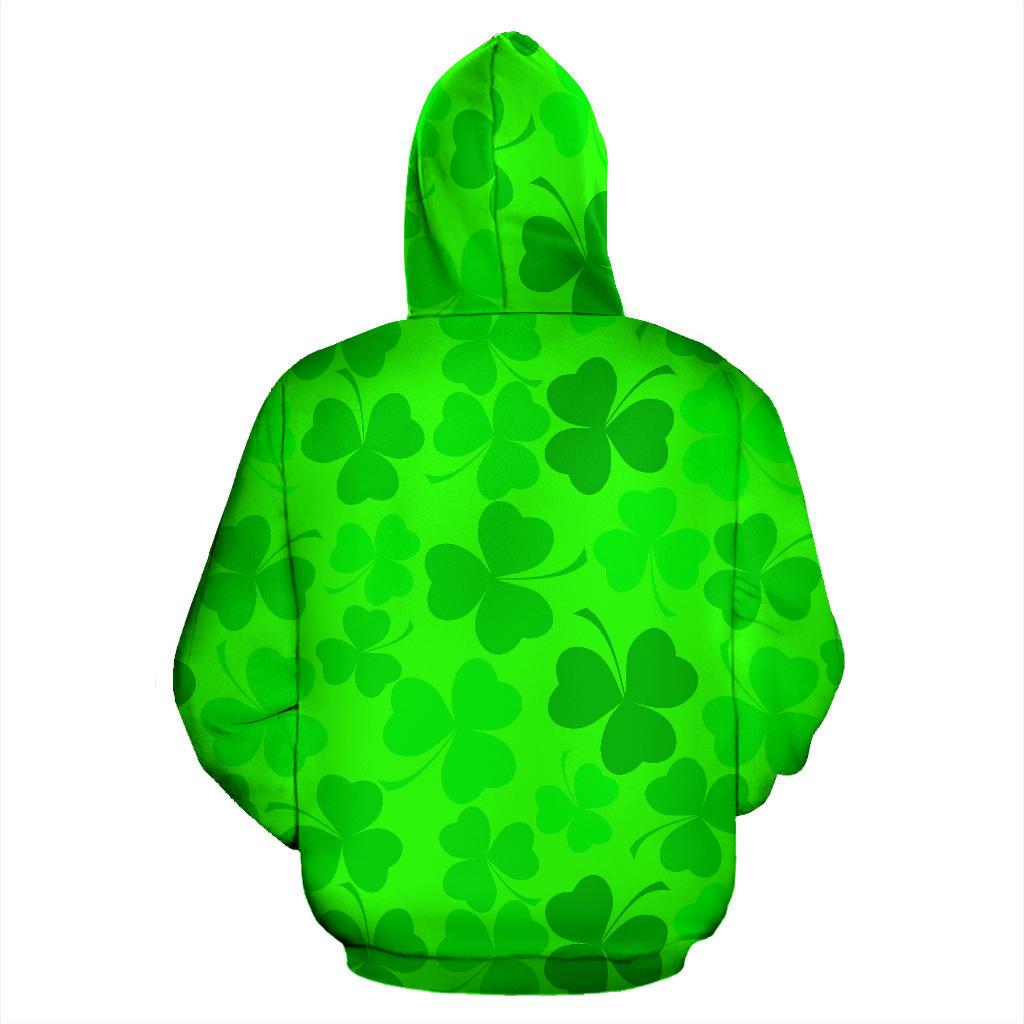 Shamrock St Patrick's Day Pattern Print Men Women Pullover Hoodie-grizzshop