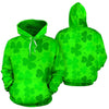 Shamrock St Patrick's Day Pattern Print Men Women Pullover Hoodie-grizzshop