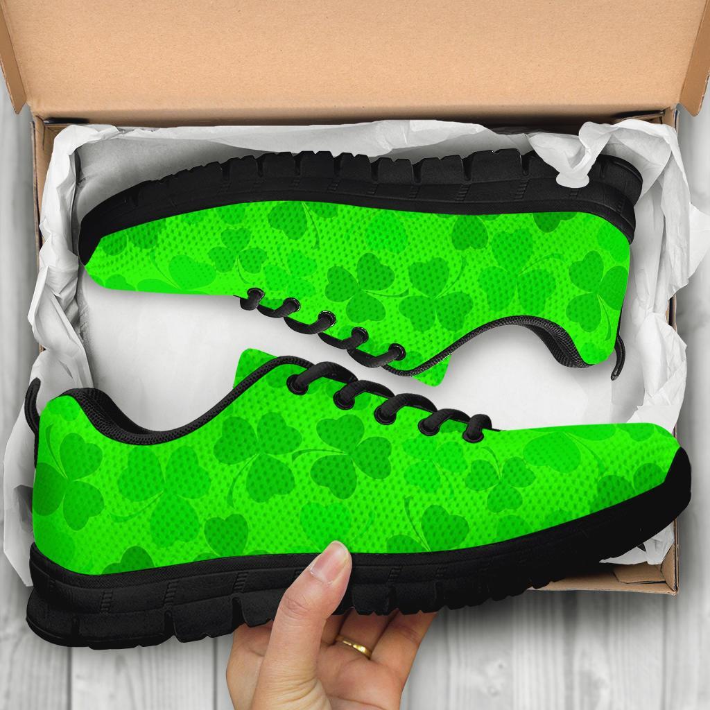 Shamrock St Patrick's Day Pattern Print Sneaker Shoes For Men Women-grizzshop