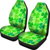 Shamrock St Patrick's Day Pattern Print Universal Fit Car Seat Covers-grizzshop