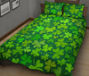 Shamrock St Patrick's Day Print Pattern Bed Set Quilt-grizzshop