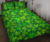 Shamrock St Patrick's Day Print Pattern Bed Set Quilt-grizzshop