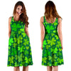 Shamrock St Patrick's Day Print Pattern Dress-grizzshop