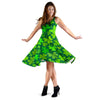 Shamrock St Patrick's Day Print Pattern Dress-grizzshop