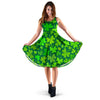 Shamrock St Patrick's Day Print Pattern Dress-grizzshop