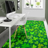 Shamrock St Patrick's Day Print Pattern Floor Mat-grizzshop