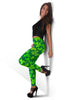 Shamrock St Patrick's Day Print Pattern Women Leggings-grizzshop