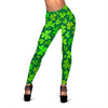 Shamrock St Patrick's Day Print Pattern Women Leggings-grizzshop