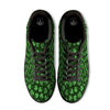 Shamrock St. Patrick's Day Print Pattern Black Low Top Sneakers-grizzshop