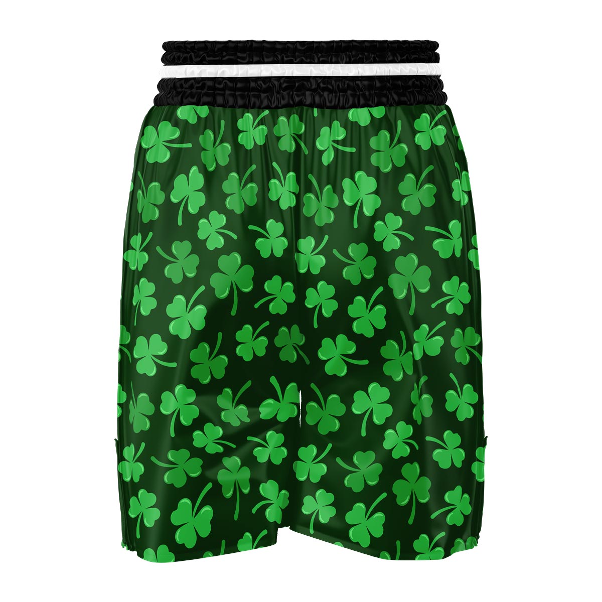 Shamrock St. Patrick's Day Print Pattern Boxing Shorts-grizzshop