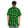 Shamrock St. Patrick's Day Print Pattern Men's Hawaiian Shirt-grizzshop