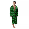 Shamrock St. Patrick's Day Print Pattern Men's Robe-grizzshop