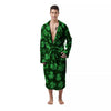 Shamrock St. Patrick's Day Print Pattern Men's Robe-grizzshop