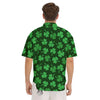 Shamrock St. Patrick's Day Print Pattern Men's Short Sleeve Shirts-grizzshop