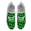 Shamrock St. Patrick's Day Print Pattern White Athletic Shoes-grizzshop