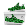 Shamrock St. Patrick's Day Print Pattern White Athletic Shoes-grizzshop