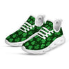 Shamrock St. Patrick's Day Print Pattern White Running Shoes-grizzshop