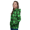 Shamrock St. Patrick's Day Print Pattern Women's Hoodie-grizzshop