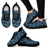 Shark Circling Pattern Print Black Sneaker Shoes For Men Women-grizzshop
