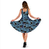 Shark Circling Pattern Print Dress-grizzshop