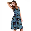 Shark Circling Pattern Print Dress-grizzshop