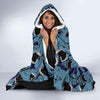 Shark Circling Pattern Print Hooded Blanket-grizzshop