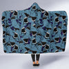 Shark Circling Pattern Print Hooded Blanket-grizzshop