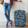 Shark Circling Pattern Print Luggage Cover Protector-grizzshop