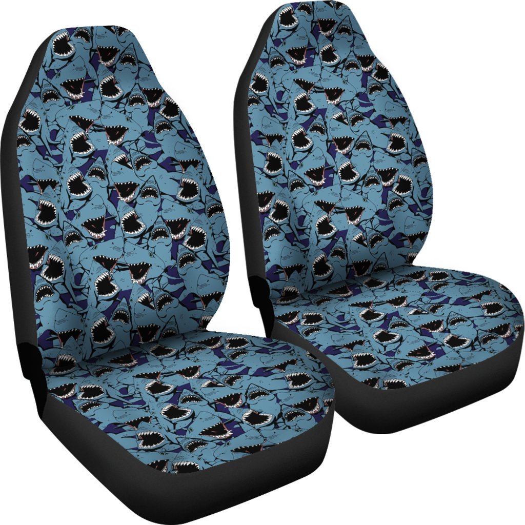 Shark Circling Pattern Print Universal Fit Car Seat Cover-grizzshop