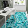 Shark Pattern Print Floor Mat-grizzshop