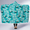 Shark Pattern Print Hooded Blanket-grizzshop