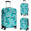 Shark Pattern Print Luggage Cover Protector-grizzshop