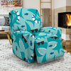 Shark Pattern Print Recliner Cover-grizzshop